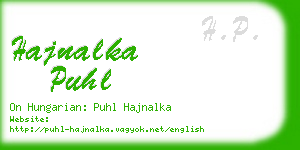 hajnalka puhl business card